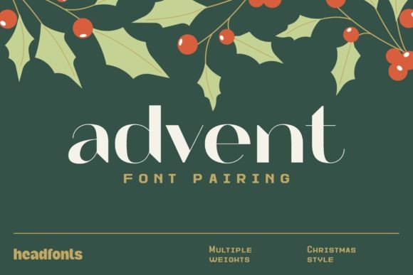 Advent Font Pairing: A Festive Duo for Standout Designs