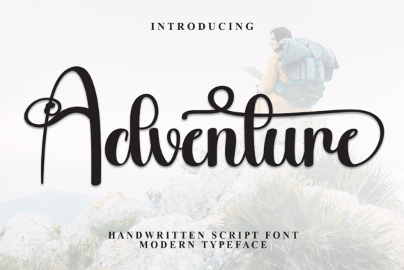 Adventure Font: A Playful Typeface for Heartfelt Design Projects