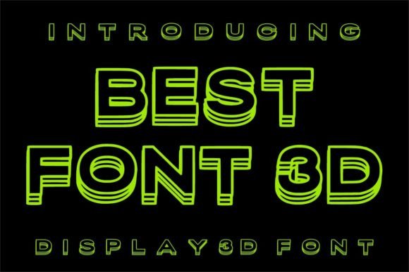 Best Font 3D: A Modern Display Font That Demands Attention