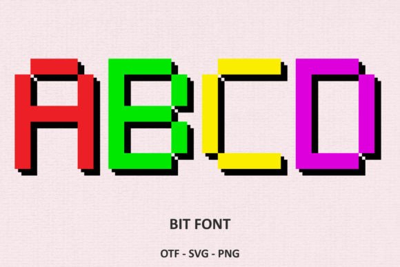 Bit Font: The 8-Bit Digital Font That Brings Retro Charm to Modern Design