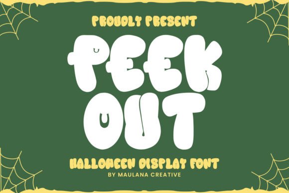Bringing Joy to Design with Peek out Font