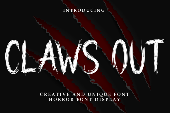 Claws Out Font: Bold Display Type for Fun, Impactful Designs