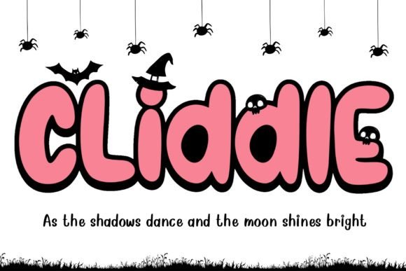 Cliddle Font: The Adorable Display Typeface with a Spooky Twist