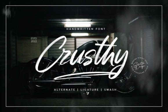 Crusthy Font: Handwritten Texture Meets Real-World Versatility