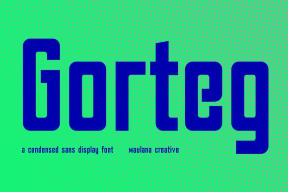 Gorteg Condensed Sans Display Font: Where Industrial Heritage Meets Modern Typography
