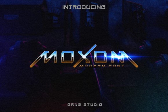 Grvs Moxom: A Futuristic Font for Modern Branding