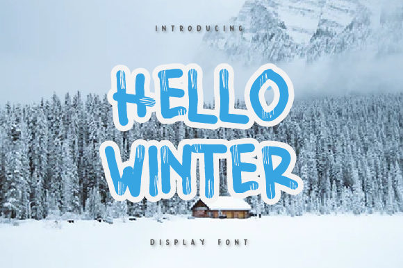 Hello Winter Font: A Display Typeface That Warms Up Cold Season Projects
