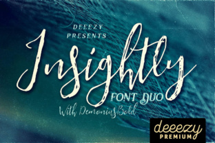 Insightly Font Duo: Grunge Brush Script Meets Bold Display