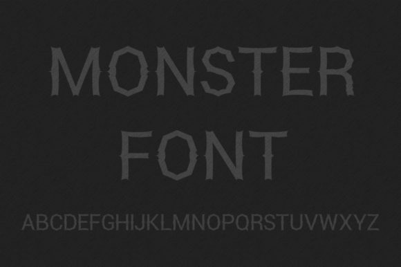 Monster Font with Black Background: Redefining Visual Communication