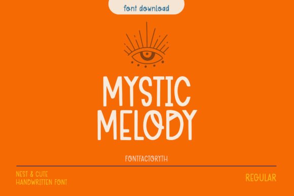 Mystic Melody Font: A Handwritten Typeface That Blends Charm with Practicality