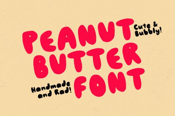 Peanut Butter Font: A Joyful Display Typeface