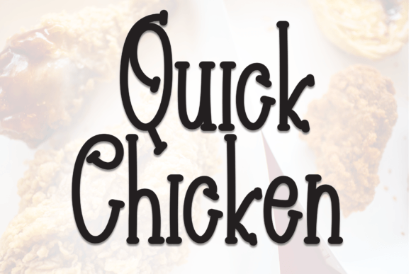 Quick Chicken Font: A Designer's Playful Secret