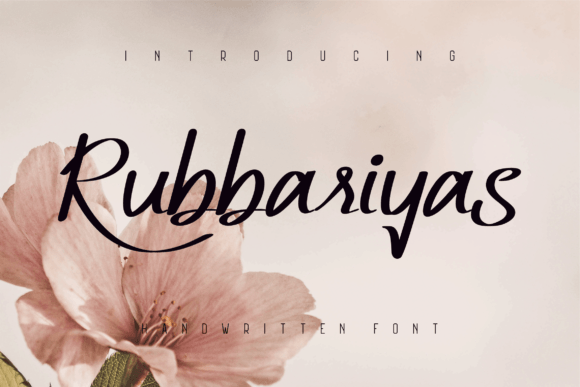Rubbariyas Font: Elegance in Handwritten Typography