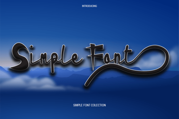 Simple Font: Bold Simplicity with a Martial Arts Edge