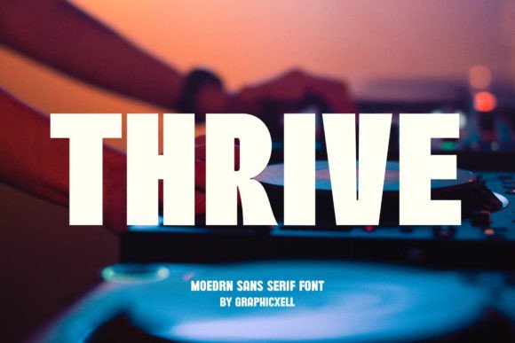 Thrive Font: Minimalism in Modern Design